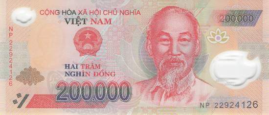 Vietnam p123m 200000 Dong 2022